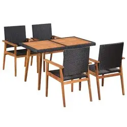 vidaXL Garten-Essgruppe Poly Rattan (44075) vidaXL Garten-Essgruppe Poly Rattan (44075)