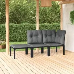 vidaXL Garten-Lounge-Set Poliratāns 4-daļīgs (3187741) vidaXL Garten-Lounge-Set Poliratāns 4-daļīgs (3187741)