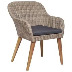 vidaXL Gartenkrēsli ar spilveniem Poliratāns 2 gab. (44156) vidaXL Gartenkrēsli ar spilveniem Poliratāns 2 gab. (44156)