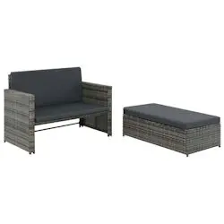 vidaXL Gartensofa Poliratāns (44483) vidaXL Gartensofa Poliratāns (44483)