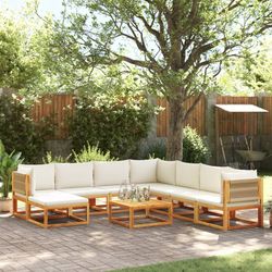 vidaXL Gartensofa komplekts ar spilveniem 9-daļīgs (3278861) vidaXL Gartensofa komplekts ar spilveniem 9-daļīgs (3278861)