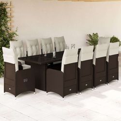 vidaXL Garten-Bistro-komplekts 11-daļīgs (3277284) vidaXL Garten-Bistro-komplekts 11-daļīgs (3277284)