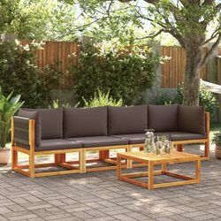 vidaXL Gartensofa komplekts ar spilveniem 4-daļīgs (3278832) vidaXL Gartensofa komplekts ar spilveniem 4-daļīgs (3278832)