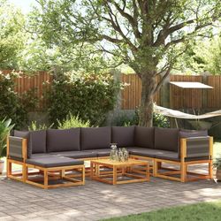 vidaXL Gartensofa komplekts ar spilveniem 8-daļīgs (3278835) vidaXL Gartensofa komplekts ar spilveniem 8-daļīgs (3278835)