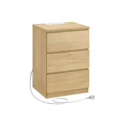 Vasagle Naktsgaldiņš 3 atvilktnes moderns (LET631) Vasagle Naktsgaldiņš 3 atvilktnes moderns (LET631)