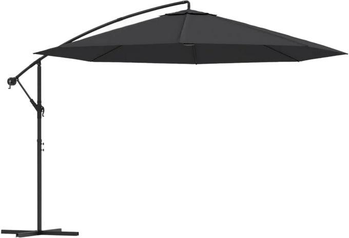 vidaXL Ampelschirm ar alumīnija mastu 350 cm (47130)