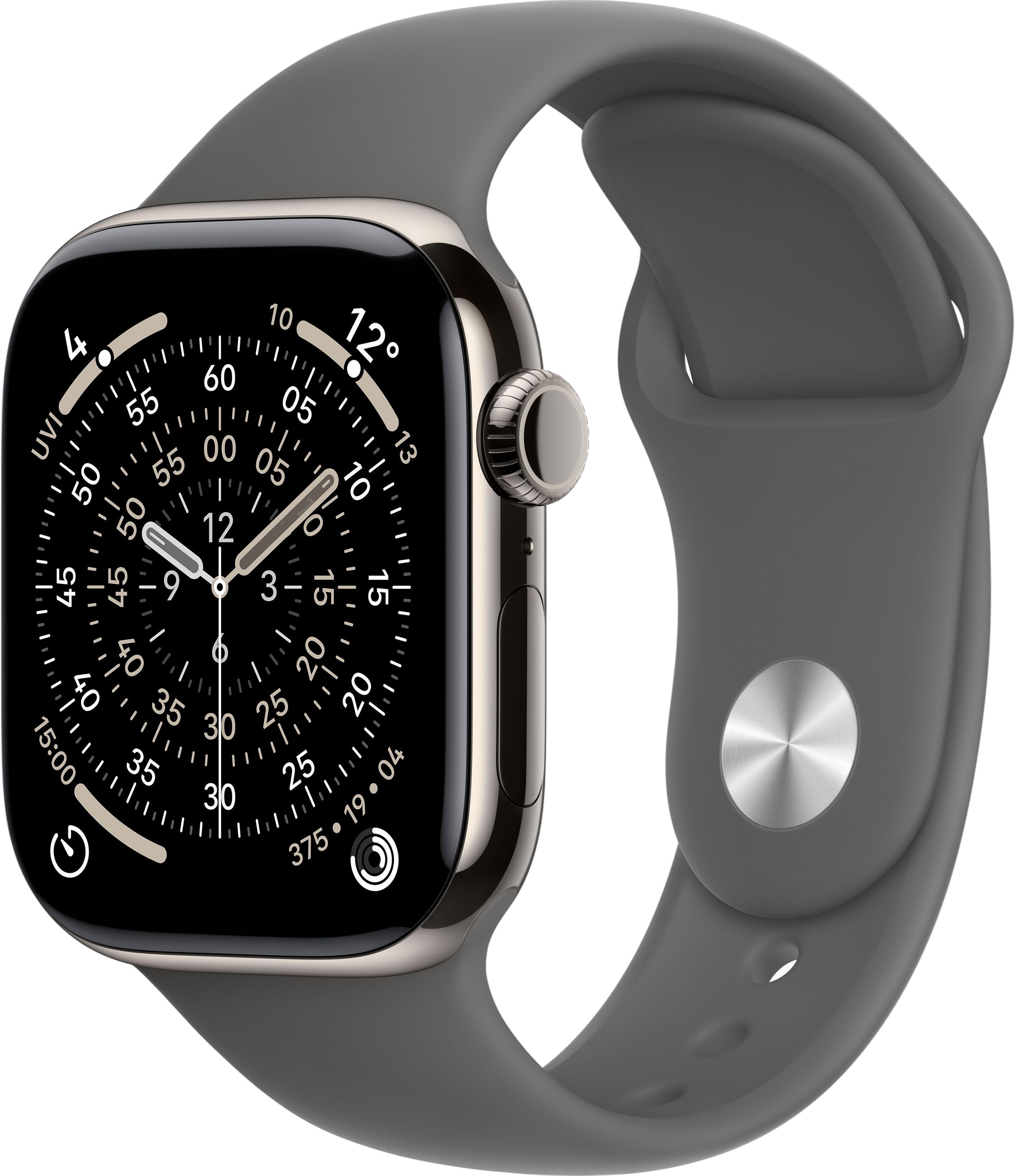 Apple Watch Series 11 GPS 42 mm titāns ar gumijas siksniņu (dabiska) Apple Watch Series 11 GPS 42 mm titāns ar gumijas siksniņu (dabiska)