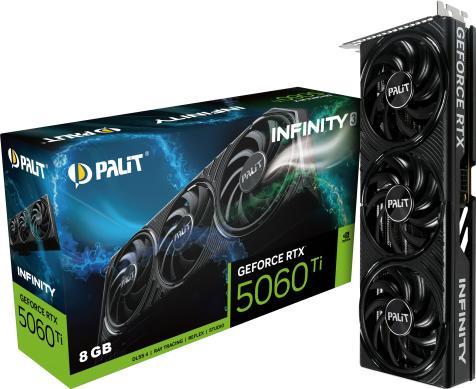Palit GeForce RTX 5060 Ti Infinity 3 8GB (NE7506T019P1-GB2062S) Palit GeForce RTX 5060 Ti Infinity 3 8GB (NE7506T019P1-GB2062S)