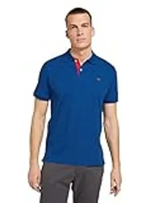 Tom Tailor Vīriešu Basic Piqué polo krekls ar logo izšuvumu Tom Tailor Vīriešu Basic Piqué polo krekls ar logo izšuvumu