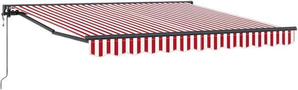 vidaXL Einziehbare markīze sarkanas un baltas svītras 300x250 cm (3329996) vidaXL Einziehbare markīze sarkanas un baltas svītras 300x250 cm (3329996)