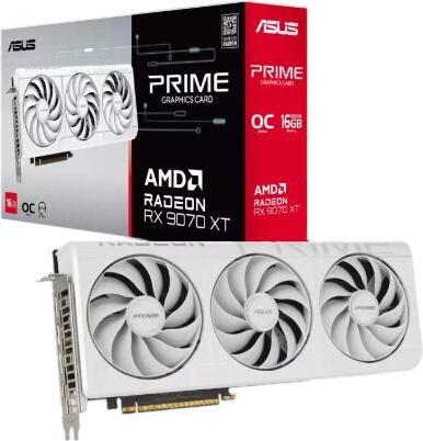 ASUS Prime Radeon RX 9070 XT White OC Edition 16GB (90YV0L75-M0NA00) ASUS Prime Radeon RX 9070 XT White OC Edition 16GB (90YV0L75-M0NA00)