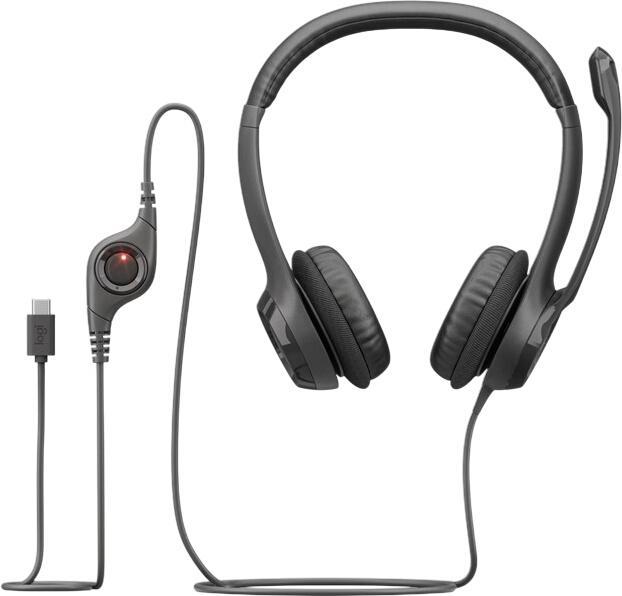 Logitech Stereo austiņas H390 USB-C Logitech Stereo austiņas H390 USB-C