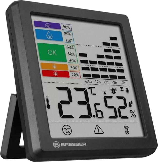 Bresser Termo-higrometrs ar pelējuma trauksmi (7007420) Bresser Termo-higrometrs ar pelējuma trauksmi (7007420)