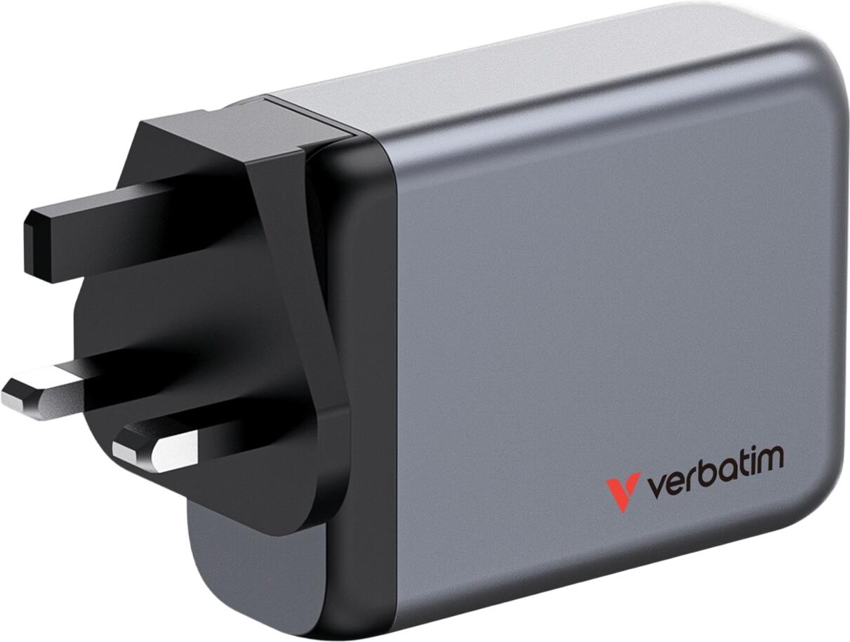 Verbatim 100-W-GaN-lādētājs ar 4 pieslēgvietām (32202) Verbatim 100-W-GaN-lādētājs ar 4 pieslēgvietām (32202)