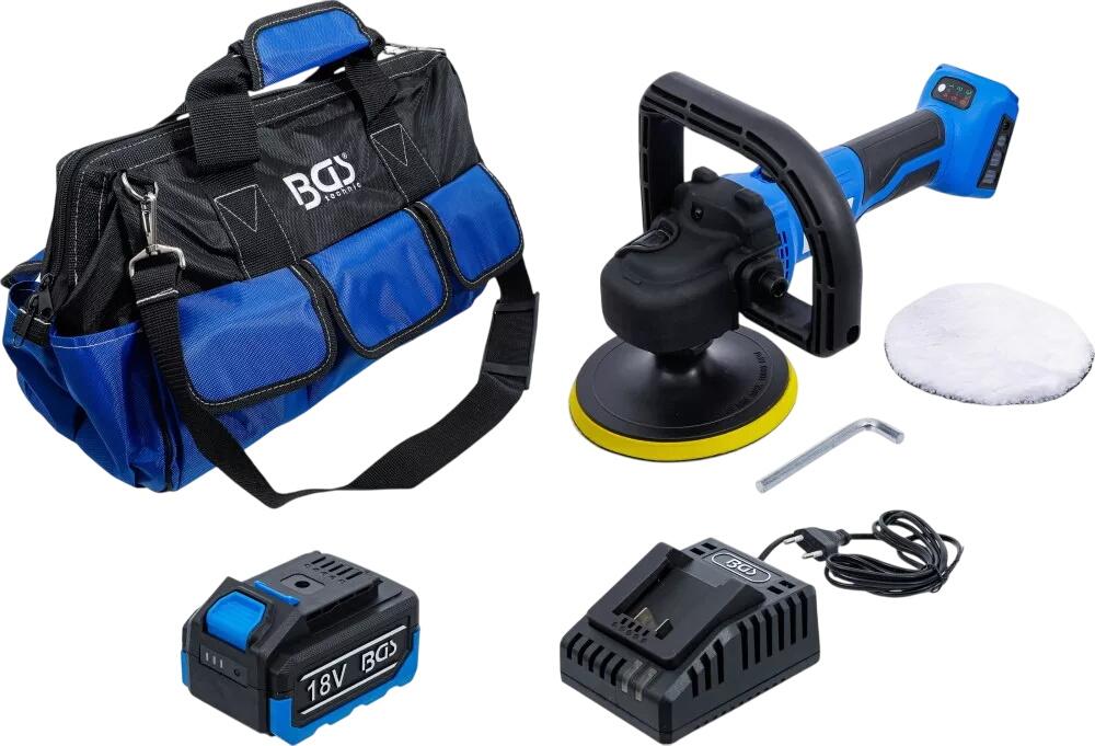BGS Akumulatora pulēšanas un slīpēšanas mašīnu komplekts (7395) BGS Akumulatora pulēšanas un slīpēšanas mašīnu komplekts (7395)
