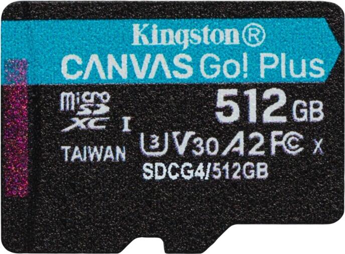 Kingston Canvas Go! Plus Gen4 microSDXC 512GB (SDCG4/512GBSP) Kingston Canvas Go! Plus Gen4 microSDXC 512GB (SDCG4/512GBSP)