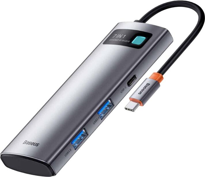 Baseus 7-in-1 Metal Gleam USB-C Dock (WKWG020113) Baseus 7-in-1 Metal Gleam USB-C Dock (WKWG020113)