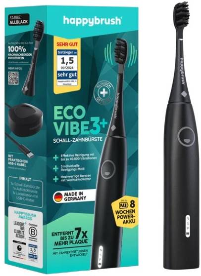 Happybrush Eco Vibe 3+ Komplekts S Happybrush Eco Vibe 3+ Komplekts S