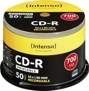 Intenso CD-R diski 700MB 52x drukājami 50 gab. spole Intenso CD-R diski 700MB 52x drukājami 50 gab. spole