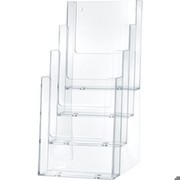 Helit Tischprospekthalter 1/3 A4 H 23520 (4 nodalījumi) Helit Tischprospekthalter 1/3 A4 H 23520 (4 nodalījumi)