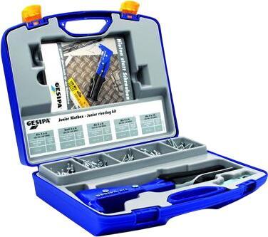 GESIPA 7541023 Blindnietset m.Zange NTX 2,4-5mm 350gab. GESIPA 7541023 Blindnietset m.Zange NTX 2,4-5mm 350gab.