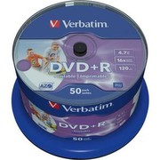 Verbatim DVD+R Wide Inkjet Print No ID 50er Spindel 43512 Verbatim DVD+R Wide Inkjet Print No ID 50er Spindel 43512