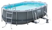 Bestway Ovalais rāmja baseina komplekts 424 x 250 cm (56620) Bestway Ovalais rāmja baseina komplekts 424 x 250 cm (56620)