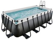 Exit Black Leather Baseins 400 x 200 x 122 cm + Filtrēšanas sūknis Exit Black Leather Baseins 400 x 200 x 122 cm + Filtrēšanas sūknis