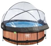 Exit Wood Pool ar filtru sūkni un pārsegu ø244 x 76 cm (30.32.08.10) Exit Wood Pool ar filtru sūkni un pārsegu ø244 x 76 cm (30.32.08.10)