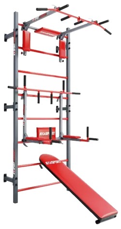 K-Sport treniņu komplekts zviedru siena ar dip staciju + pievilkšanās stieni + soliņš K-Sport treniņu komplekts zviedru siena ar dip staciju + pievilkšanās stieni + soliņš