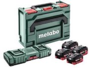 Metabo Basis-Set 4x LiHD 10Ah + ASC 145 DUO + metaBOX (685143000) Metabo Basis-Set 4x LiHD 10Ah + ASC 145 DUO + metaBOX (685143000)