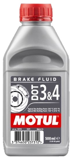 Motul Dot 3&4 Bremžu šķidrums 500 ml Motul Dot 3&4 Bremžu šķidrums 500 ml