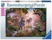 Ravensburger Puzzle Vilku ģimene vasarā Ravensburger Puzzle Vilku ģimene vasarā