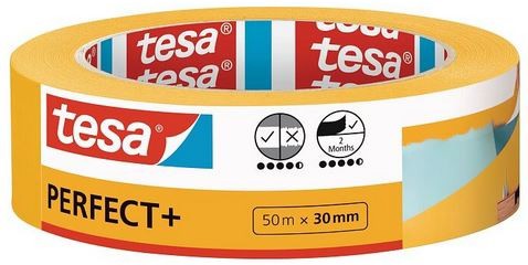 Tesa Perfect+ Krāsotāju lente 30 mm x 50 m Tesa Perfect+ Krāsotāju lente 30 mm x 50 m