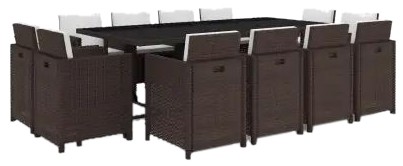 vidaXL Garten-Essgruppe mit Auflagen 13-tlg. (42552) vidaXL Garten-Essgruppe mit Auflagen 13-tlg. (42552)