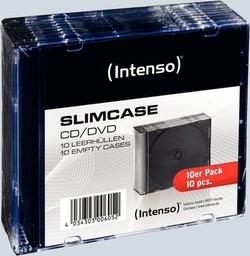 Intenso CD/DVD vāciņš Slim Case 10 diskiem Intenso CD/DVD vāciņš Slim Case 10 diskiem