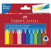 Faber-Castell Dreikant krītiņi 12er 120010