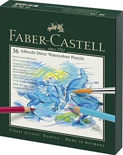 Faber-Castell Albrecht Dürer akvareļzīmulis 36 gab. darbnīcas kaste Faber-Castell Albrecht Dürer akvareļzīmulis 36 gab. darbnīcas kaste