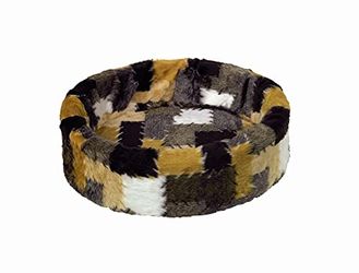 Nobby Plīša gulta Patchwork 80 cm Nobby Plīša gulta Patchwork 80 cm