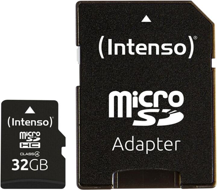 Intenso 32GB microSDHC atmiņas karte melna Intenso 32GB microSDHC atmiņas karte melna