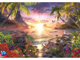 Ravensburger Paradiesischer saulriets 18000 gabali