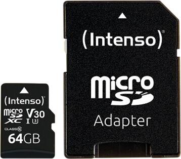 Intenso Micro SD karte Class 10 UHS-I Professional 64GB Intenso Micro SD karte Class 10 UHS-I Professional 64GB
