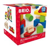 Brio Krāsainie koka klucīši 25 daļas Brio Krāsainie koka klucīši 25 daļas