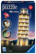 Ravensburger 3D Puzzle-Celtnes Pisaturm naktī