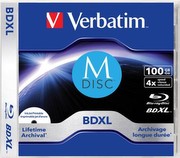 Verbatim M-DISC Lifetime arhīva BDXL 100GB 1er Pack (43833) Verbatim M-DISC Lifetime arhīva BDXL 100GB 1er Pack (43833)