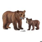 Schleich Grizzly lāču māte ar mazuli