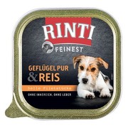 Rinti Feinest Geflügel Pur ar rīsiem 22 x 150 g Rinti Feinest Geflügel Pur ar rīsiem 22 x 150 g