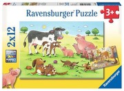 Ravensburger Puzzle Laimīgās dzīvnieku ģimenes Ravensburger Puzzle Laimīgās dzīvnieku ģimenes