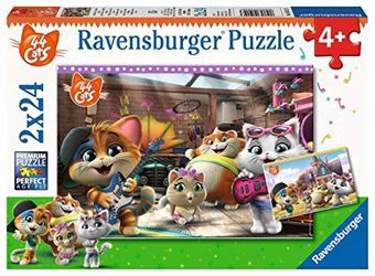 Ravensburger Puzzle 44 Cats Die Buffycats veido mūziku Ravensburger Puzzle 44 Cats Die Buffycats veido mūziku