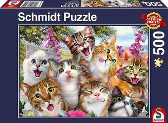 Schmidt Spiele Puzzle Kaķu Selfijs Schmidt Spiele Puzzle Kaķu Selfijs